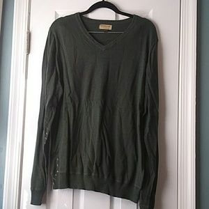Green V Neck Sweater